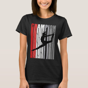 Girls Red Dance Birthday Retro Outside Dance Dance T-Shirt
