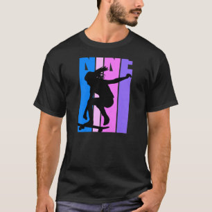 Girls Retro 9th Birthday Skateboarding Loves To Sk T-Shirt