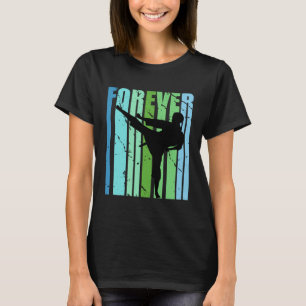 Girls Retro Forever Jiu Jitsu Karate Judo Taekwond T-Shirt