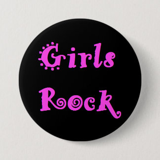 Girls Rock 7.5 Cm Round Badge