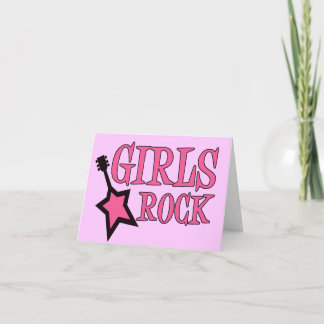 Girls Rock! Card