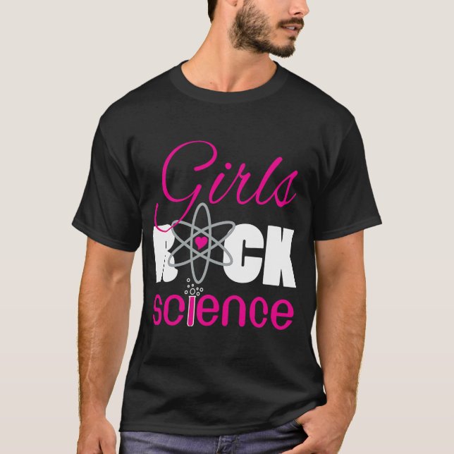 Girls Rock Science  Fun Scientist T-Shirt (Front)