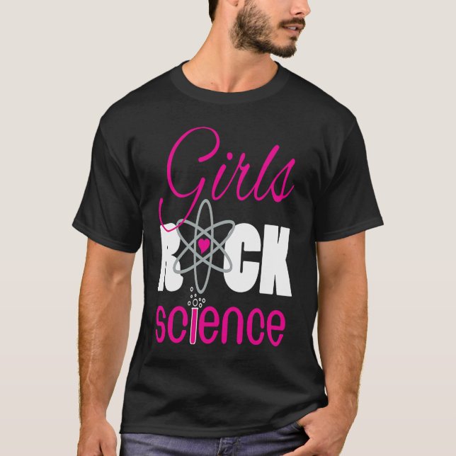Girls Rock Science  Fun Scientist T-Shirt (Front)