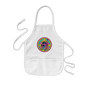 Girls Rock Skull Kids Apron