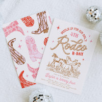 Girl's Rodeo Birthday Party Invitation