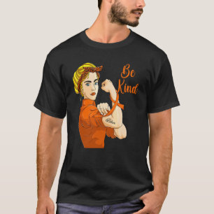 Girls Rosie The Riveter Kindness For Women Be Kin T-Shirt