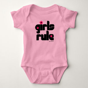 Girls Rule baby Bodysuit