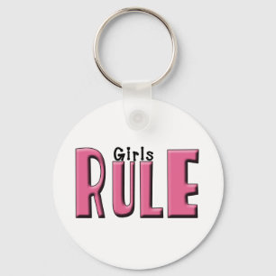 Girls Rule Key Ring