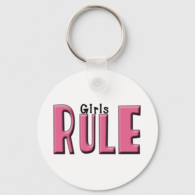 Girls Rule Key Ring (Front)