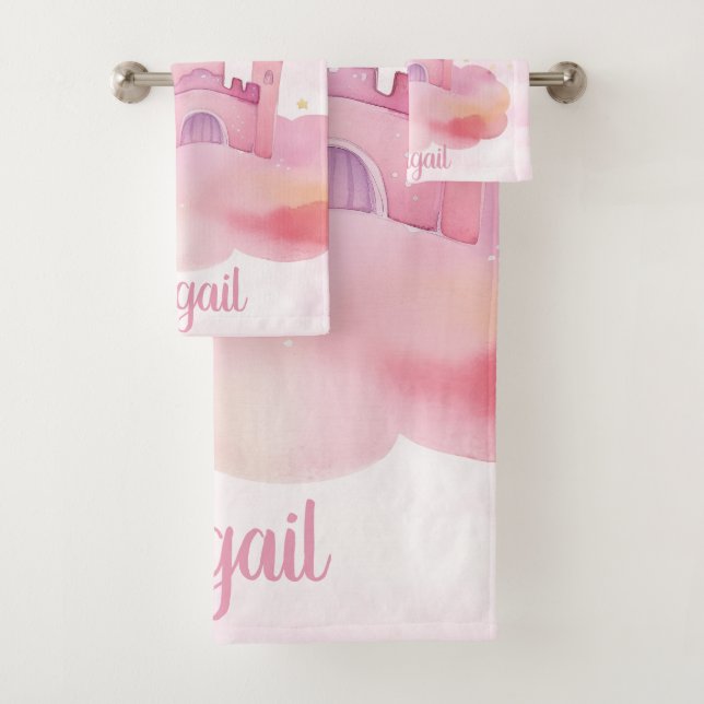Girls Rule Palace customisable Bath Towel Set (Insitu)