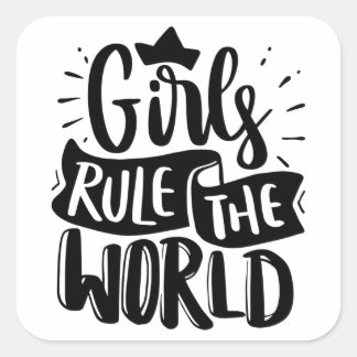 girls rule the world sticker
