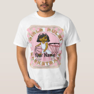 Girls Rules Basketball T-Shirt