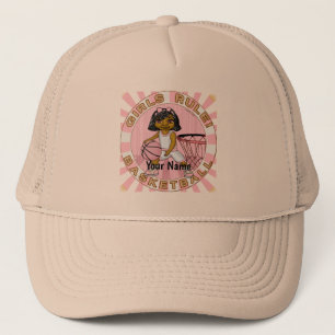 Girls Rules Basketball  Trucker Hat