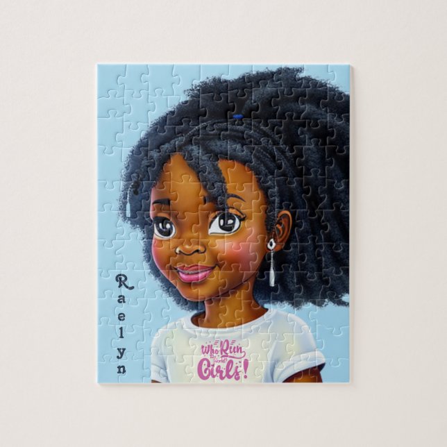 Girls Run the World Personalised Jigsaw Puzzle (Vertical)