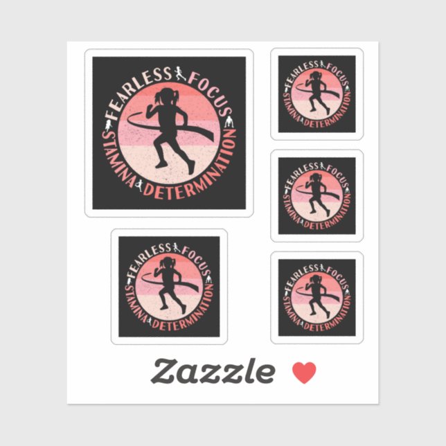 Girls Running Mindset - Focus Fearless Runner (Sheet)
