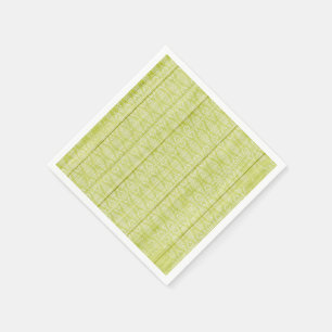 Girl's Rustic Green Wood Cottage Chic Tea Party Napkin