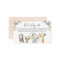 Girls Safari Animals  Book request Card Insert