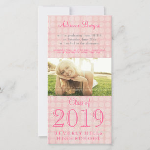 Girls Senior Graduation Class of 2011 Photo Card