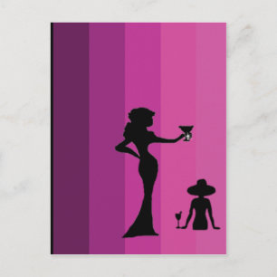 Girl's Silhouette -1 - Postcard