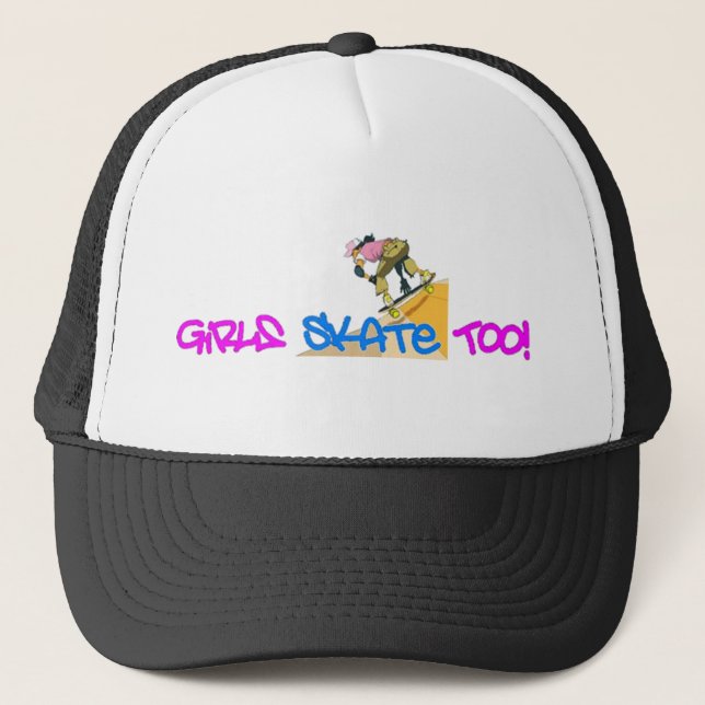 Girls Skate Too! - Hat (Front)