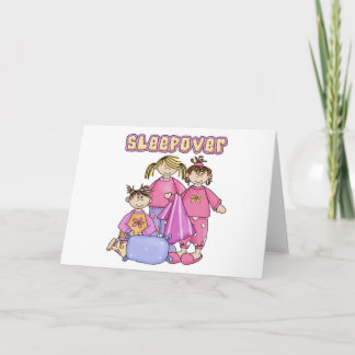 Girls Sleepover Card