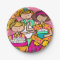 Girls Slumber Party Birthday Paper Plate