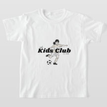 girls soccer kids club t-shirt