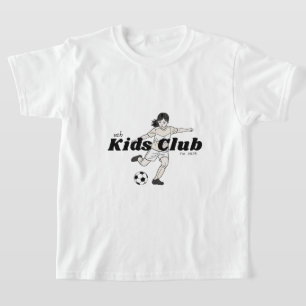 girls soccer kids club t-shirt