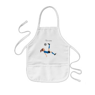 Girl's Soccer Player Personalised Kids Apron