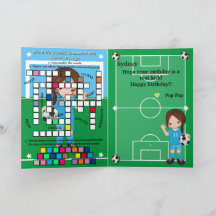 Girls Soccer Secret Message Happy Birthday