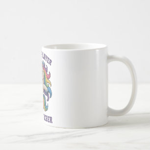 Girls Soccer Sparkle Player Unicorn Power Striker  Coffee Mug