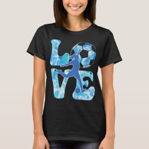 Girls Soccer T Shirt Women Toddler Teen Soccer Lov