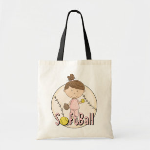 Girls Softball T-shirts and Gifts Tote Bag
