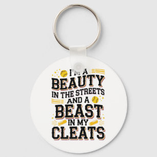 Girls Softll Fastpitch For Softll Player Key Ring
