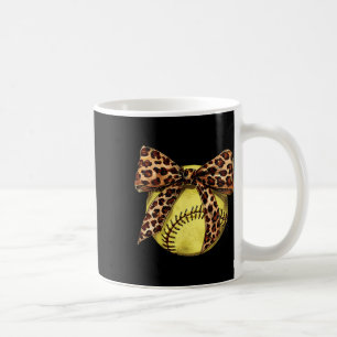 Girls Softll Leopard Animal Print Bow Ribbon Mom D Coffee Mug