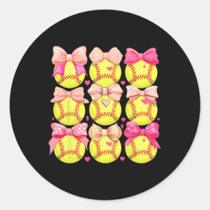Girls Softll Shirt Pink Toddler Softll Tee Classic Round Sticker