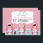 Girls Spa Invitation Pamper party Invite<br><div class="desc">Girls Spa party invitation pamper party</div>