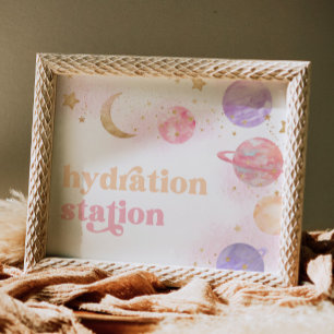 Girl's Space Hyradtion Station Sign