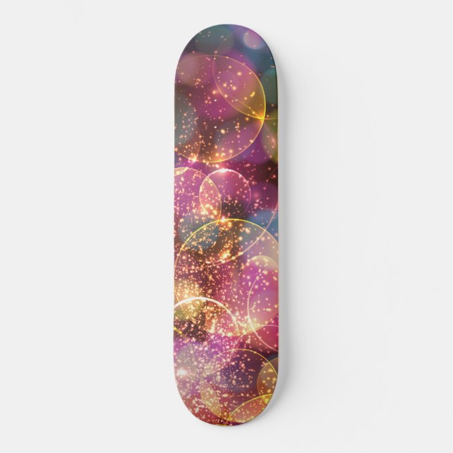 Girls Sparkle Bubble  Skateboard (Front)