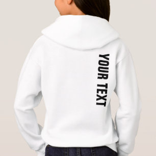 Girls Sport Clothing Back Print Add Name Text