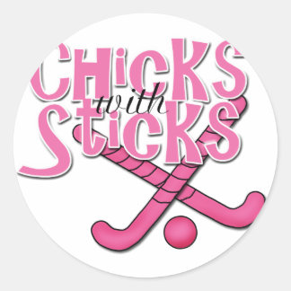 Girls Sports Classic Round Sticker