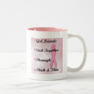 Girls Stick Together Two-Tone Coffee Mug