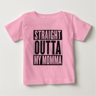 Girl's Straight Outta My Momma Funny Kid Tee