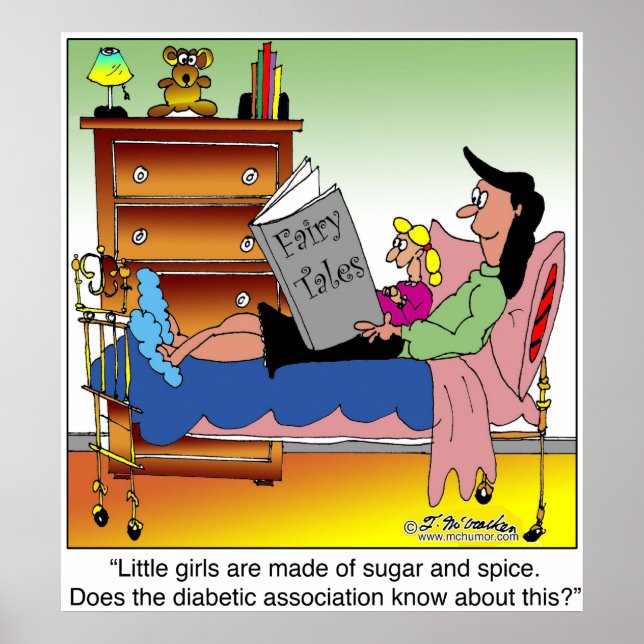 Girls, Sugar, Spice & Diabetes Poster (Front)
