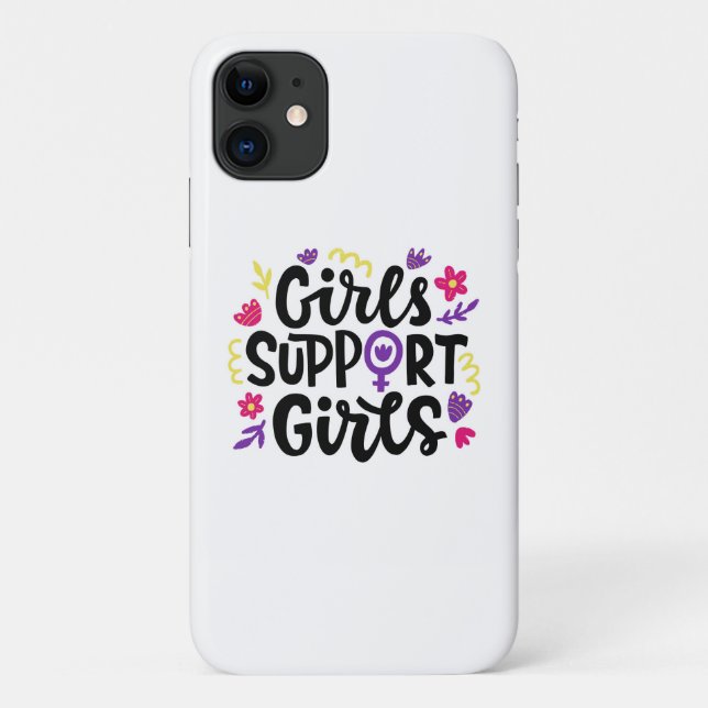 Girls Support Girls Case-Mate iPhone Case (Back)