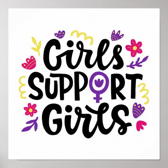 Girls Support Girls Poster (Front)