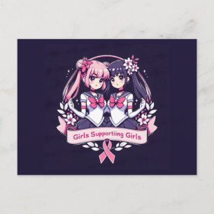 Girls Supporting girls Postcard