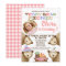 Girls Teddy Bear Picnic Photo Birthday Invitation