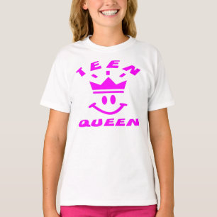 GIRLS TEEN QUEEN RINGER T-SHIRT