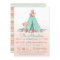 Girls TeePee Baby Shower Invitations